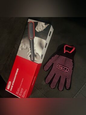 TYMO Ring Plus Hair Straightener with Heat-Resistant Glove